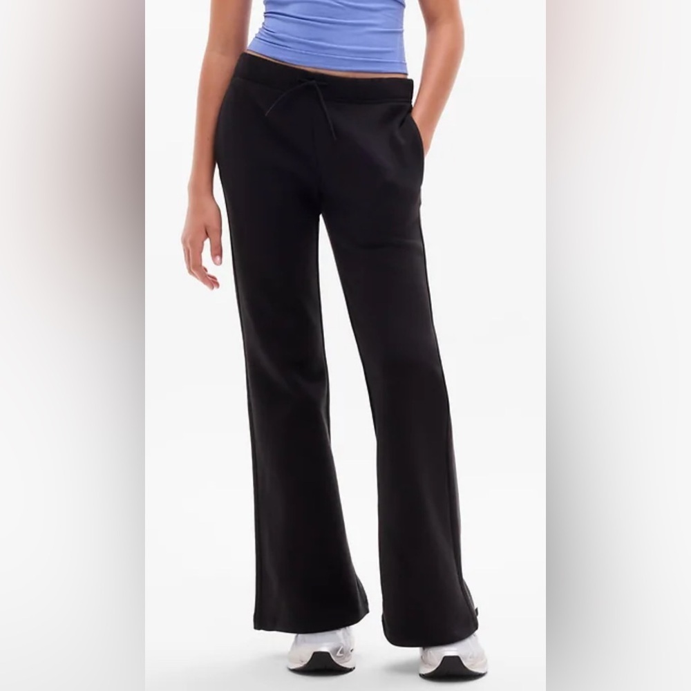 NWT Athleta Girl All Day Low Rise Black Flare Sz M/8-10